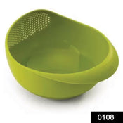 0108  BIG RICE BOWL STRAINER PERFECT SIZE FOR STORING AND STRAINING