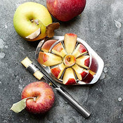 2140 STAINLESS STEEL APPLE CUTTER SLICER WITH 8 BLADES AND HANDLE