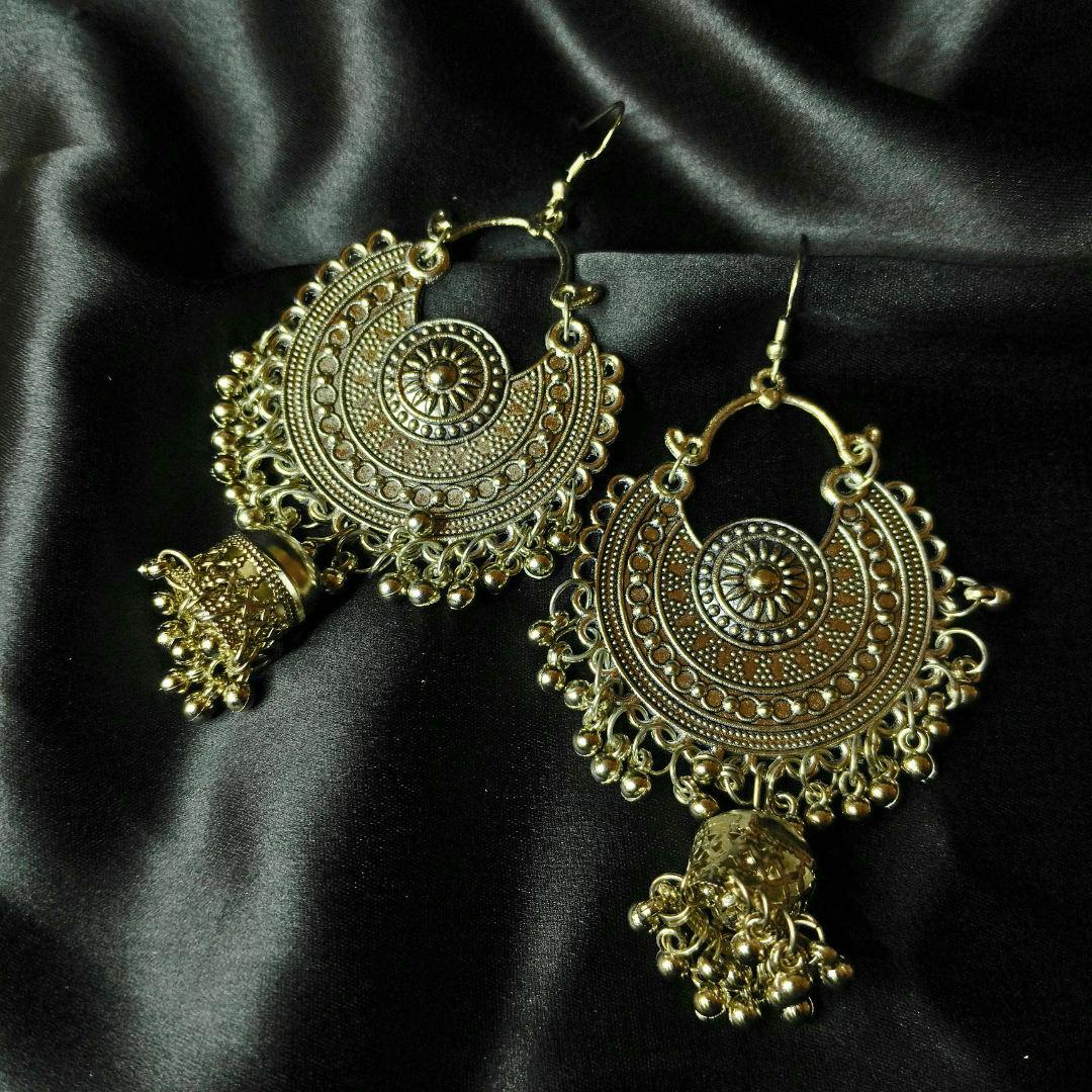 Grand Elegance Jhumka Earrings - Bilzz.in