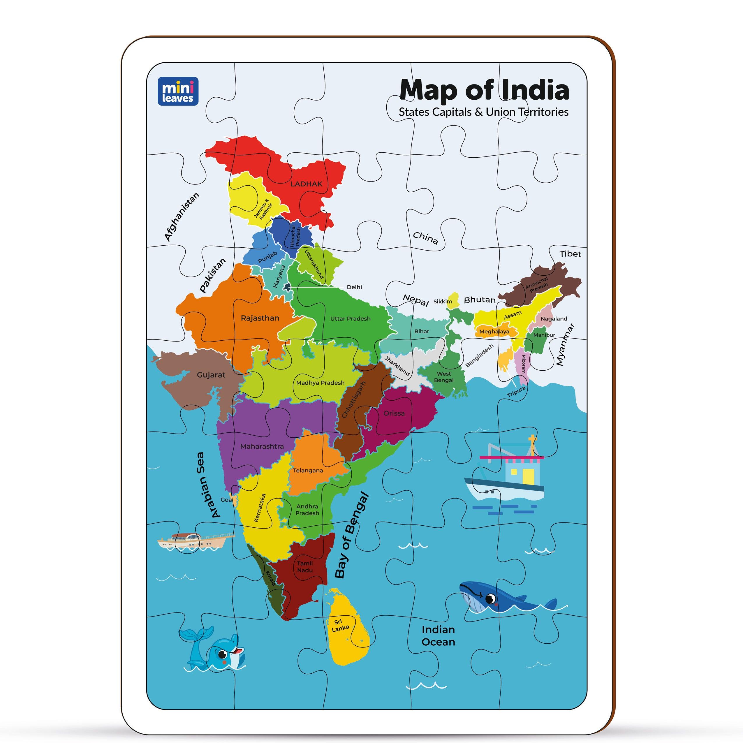 DDB60 INDIA MAP PUZZLE GAME – Daily Days