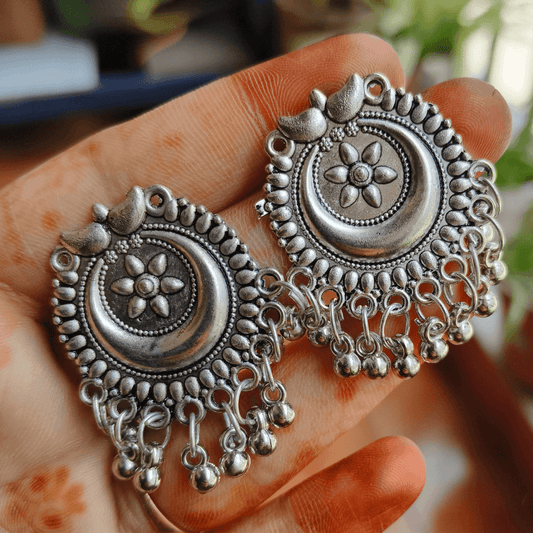 Floral Dot Ensemble: Multidot Jhumka Earrings - Bilzz.in