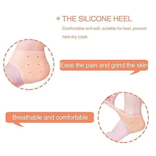 0339 Moisturizing Skin Softening Silicone Gel Half for Dry Cracked Heel Repair