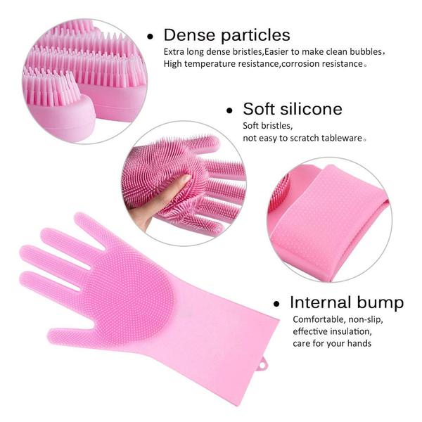 Silicon Kitchen Dish Scrubber glove