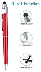 1594 3 IN 1 BALLPOINT FUNCTION STYLUS PEN WITH MOBILE STAND