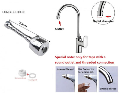 360 WATER FAUCET CHROME FINISHED