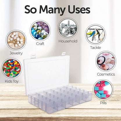 36 GRID COMPARTMENT PLASTIC STORAGE CONTAINERS