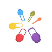 0811 PLASTIC MEASURING SPOONS FOR KITCHEN (6 PACK)