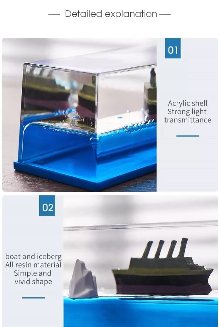 Titanic & iceberg  for Home Decor Car Dashboard Living Room Office