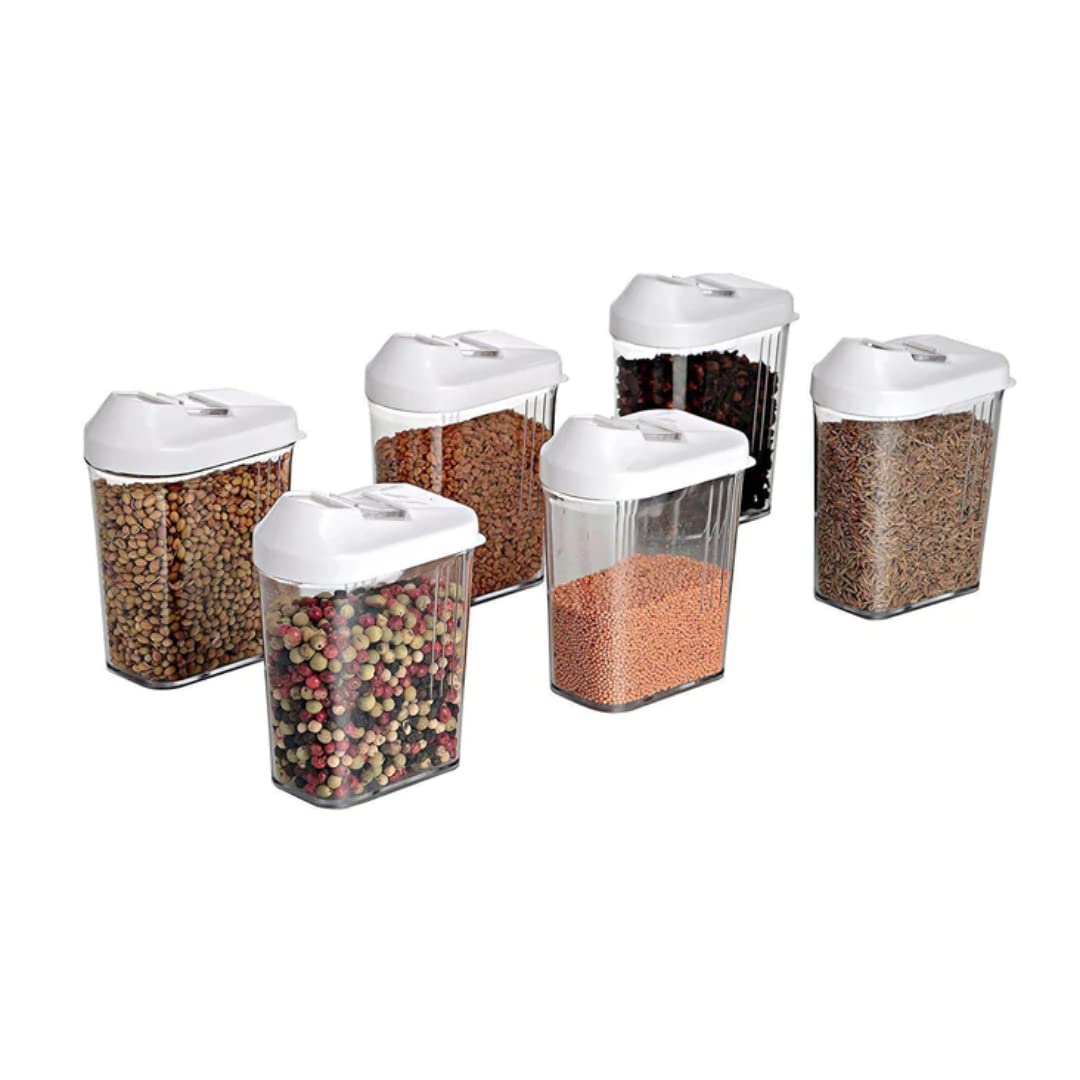 set of 6 Free flow container