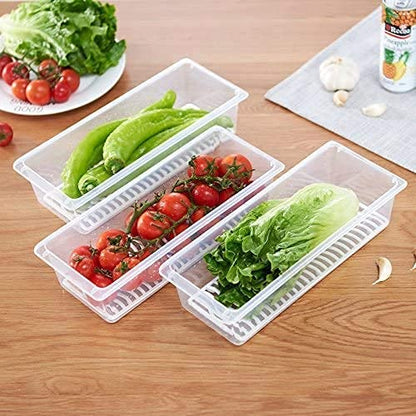 2piece food storage container with drain plate