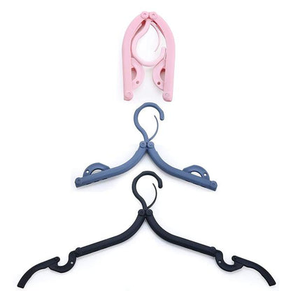 1432 Portable & Foldable Multicolor Plastic Hangers (1pc)