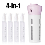 1384 4 IN 1 TRAVEL DISPENSER BOTTLE SET TRAVEL REFILLABLE