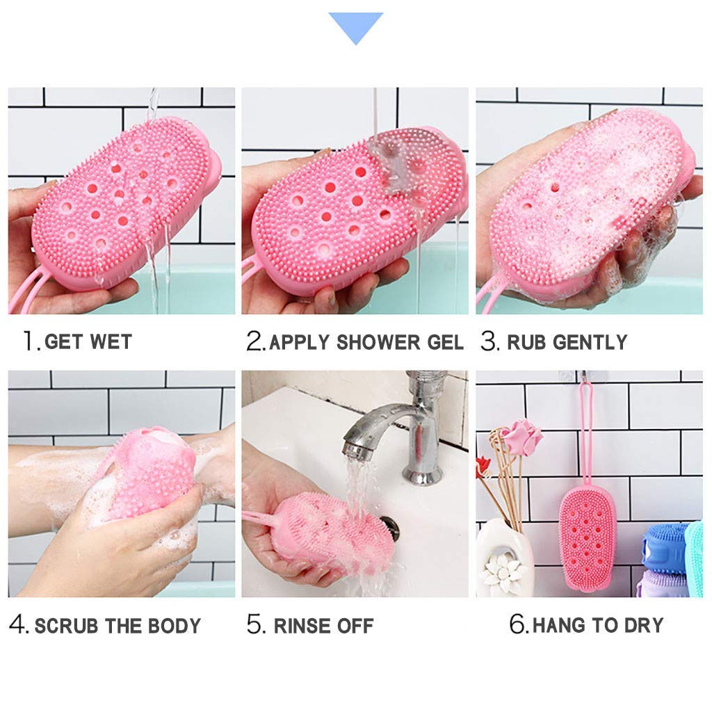 Silicon Bubble Bath Scrubber