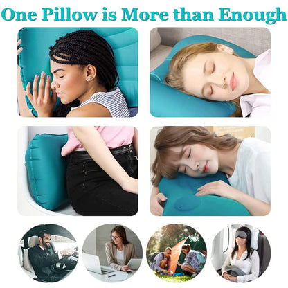 Inflatable Travel Pillow, Compressible Backpacking Pillow