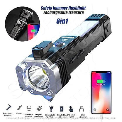 Rechargeable torch light with power bank