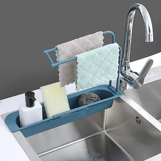 SINK ORGANIZER HOLDER DISH CLOTH HANGER FOR KITCHEN BASIN STAND