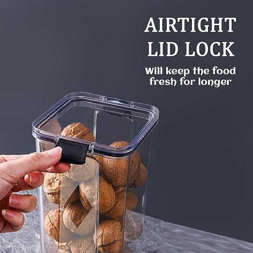 SET 0F 4 AIR TIGHT CONTAINERS 1100ml
