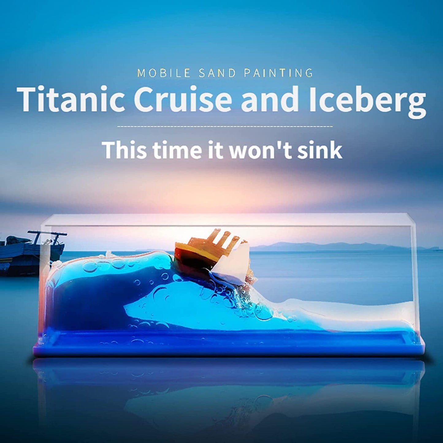 Titanic & iceberg  for Home Decor Car Dashboard Living Room Office