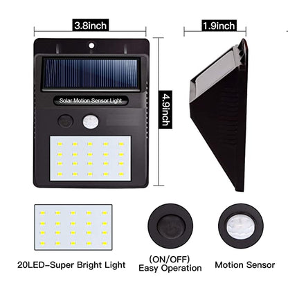 SENSOR SOLAR LAMP WITH (on/off botton))