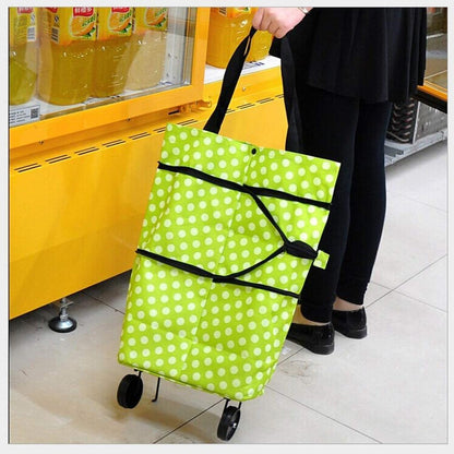 1652 Folding Cart Bags Trolley Shopping Bag For Travel Luggage