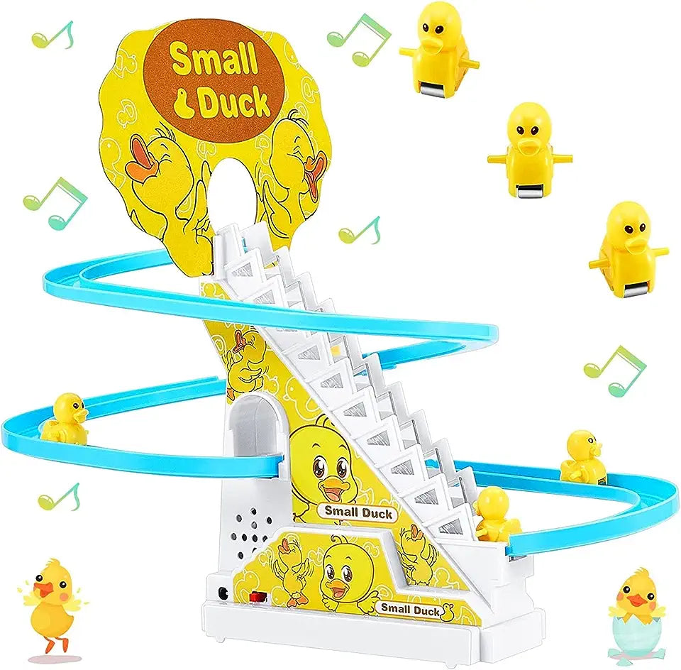 DDB104 SMALL DUCK Climbing Ducklings Cartoon Race Track Set Little Lovely Slide