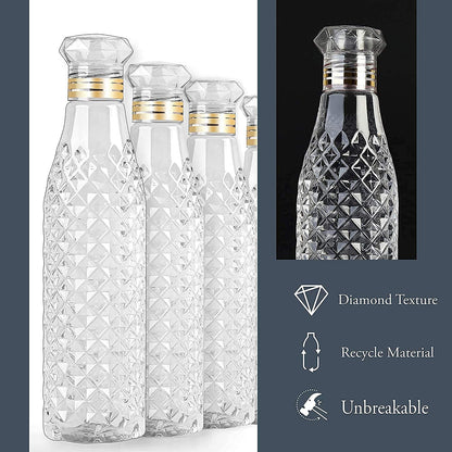 white water bottle (diamond design ) 1 pc