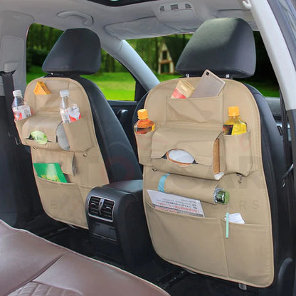 LEATHER CAR BACK SEAT ORGANIZER (1PC) (black only available)