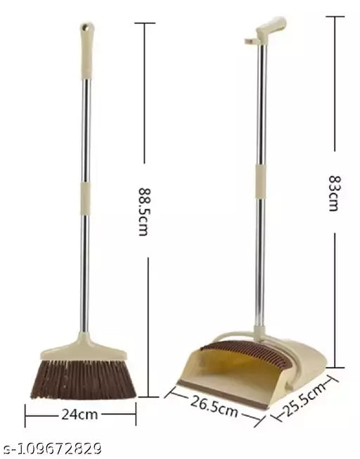 BROOM WITH DUSTPAN SET FOR FLOOR CLEANING