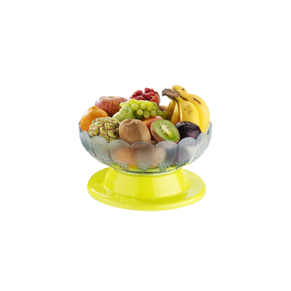 2459 Absolute Plastic Round Revolving Fruit and Vegetable Bowl