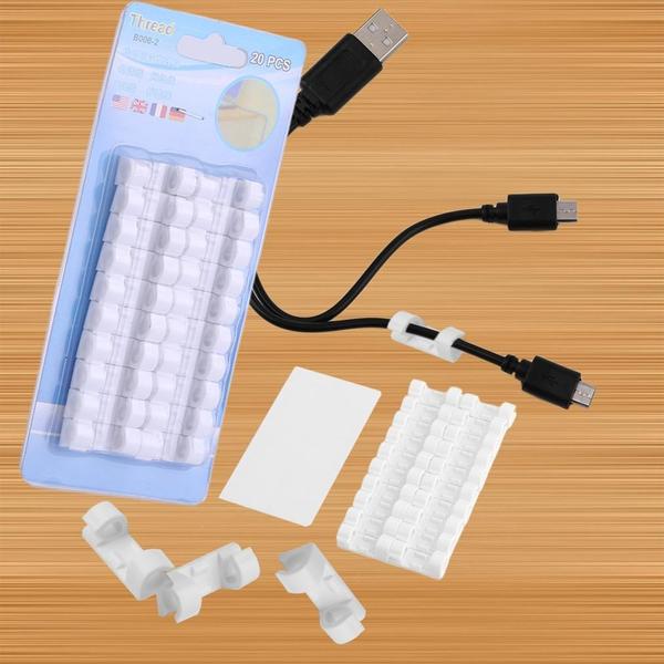 1761 Self Adhesive Cable Clips Wire Manage Holder Sticky