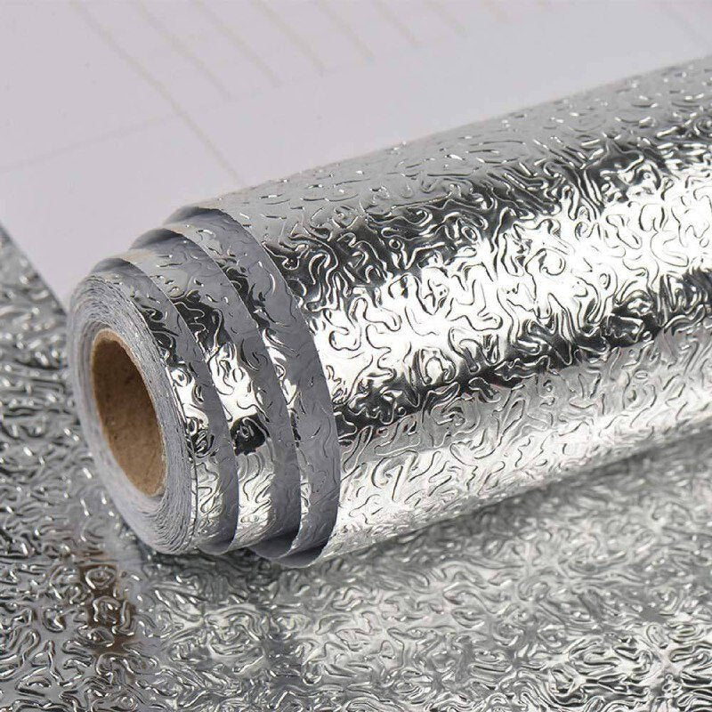 9014 2 METER ALUMINIUM FOIL STICKER USED IN ALL KITCHEN PURPOSES TO