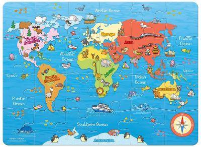 DDB61 WORLD MAP PUZZLE GAME
