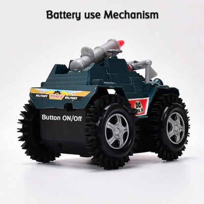 DDB07   Tumbling Tank Toy Car